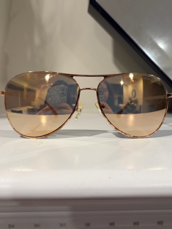 Michael Kors Accessories - Michael Kors Kona Aviator Sunglasses (MK1089) - Rose Gold    designer lux luxury